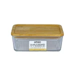 ظرف شیشه ای شیاردار لیمون در چوبی219159