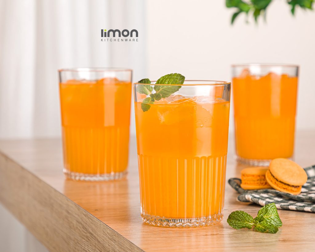 لیوان شیشه ای شیاردار 3 عددی 350 سی سی221700