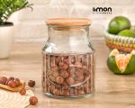 بانکه شیشه ای درب چوبی 1 لیتر226259