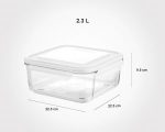 ظرف شیشه ای مربع 2.3 لیتر204635 - Image 2