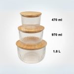 کاسه گرد شیاردار 1.8 لیتری درب چوبی217759 - Image 3