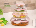 ست ظرف شیشه ای سرو ونگهداری 8 پارچه لیمون204935