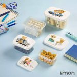 ست ظرف غذا لیمون مستطیل چاپدار کد 223200 - Image 2