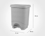 سطل پدالی چهار گوش بامبو بزرگ158035 - Image 2