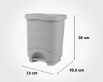 سطل پدالی چهارگوش بامبو کوچک158235 - Image 2