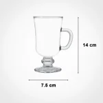 لیوان پایه دار شیشه ای 6 عددی244600 - Image 3