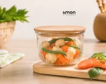 کاسه گرد شیاردار470 میل درب چوبی217559