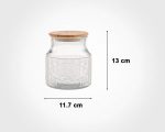 بانکه شیشه ای 800 میلی لیتر در چوبی226359 - Image 2