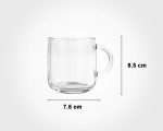 فنجان شیشه ای دسته دار260 سی سی  6 عددی 248100 - Image 2