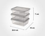ظرف مستطیل 1.3 لیتر 3عددی240600 - Image 2
