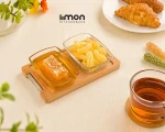 اردو خوری کوچک 2 عددی پایه چوبی224459
