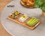 اردو خوری بزرگ 3 عددی پایه چوبی225259