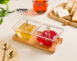 اردو خوری مربع دو خانه پایه چوبی224159
