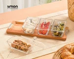 اردوخوری  4 عددی مستطیل شکل لیمون224959