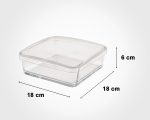 یسکوییت خوری شیشه ای درب دار215400 - Image 2