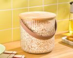 سطل شیاردار3 لیتری درب چوبی247259