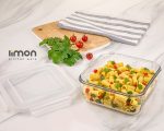 ظرف شیشه ای مربع 2.3 لیتر204635